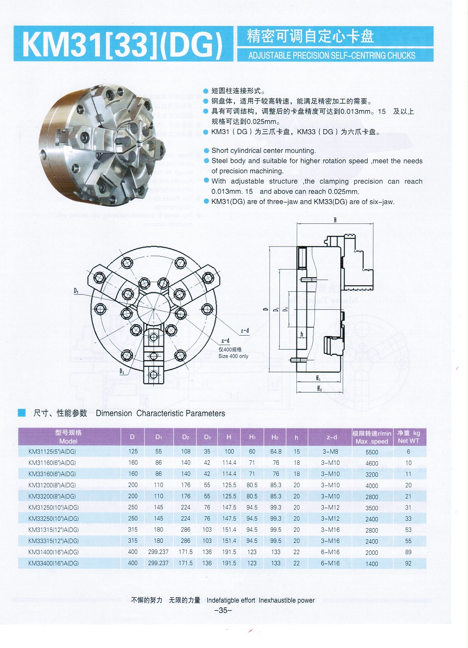 六爪可調(diào)式自定心卡盤
